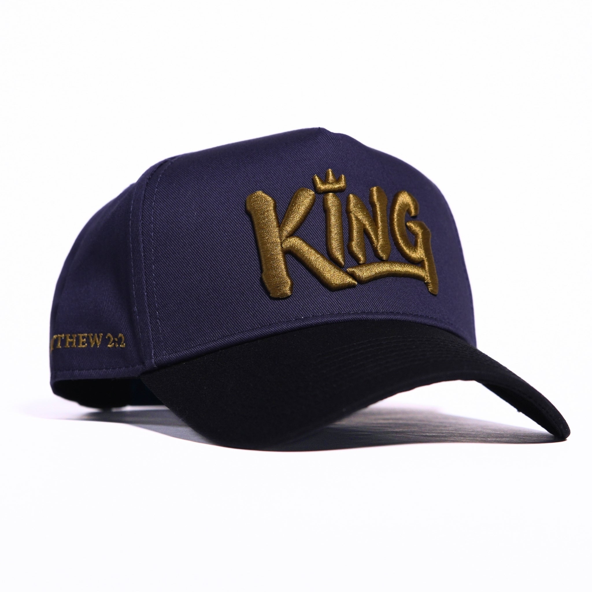 BHS KING Navy Blue Matthew 2:2 Snapback Hat