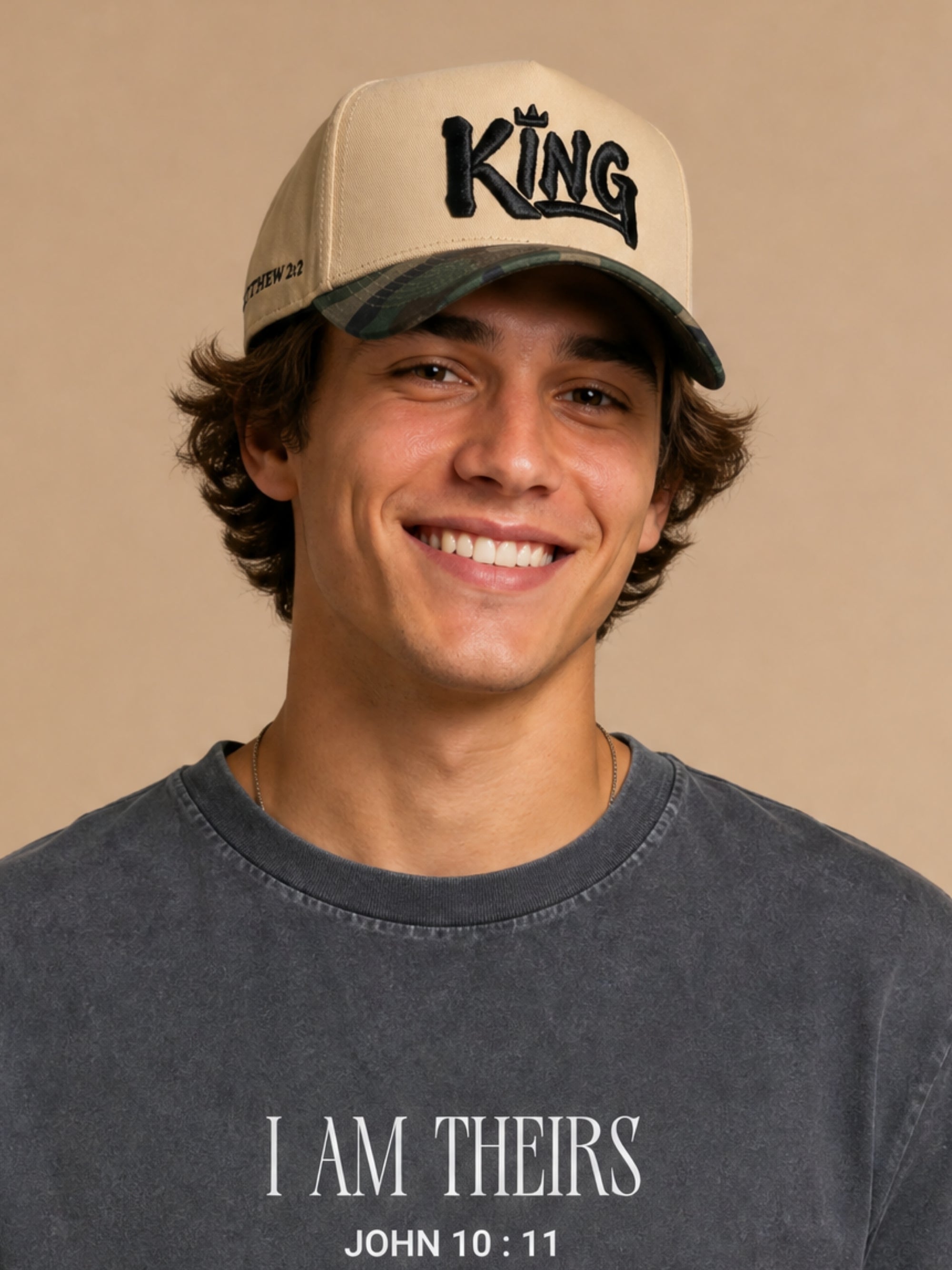 BHS KING Camo Matthew 2:2 Snapback Hat
