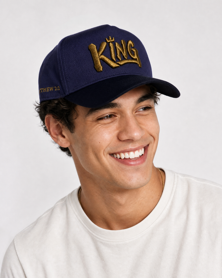BHS KING Navy Blue Matthew 2:2 Snapback Hat