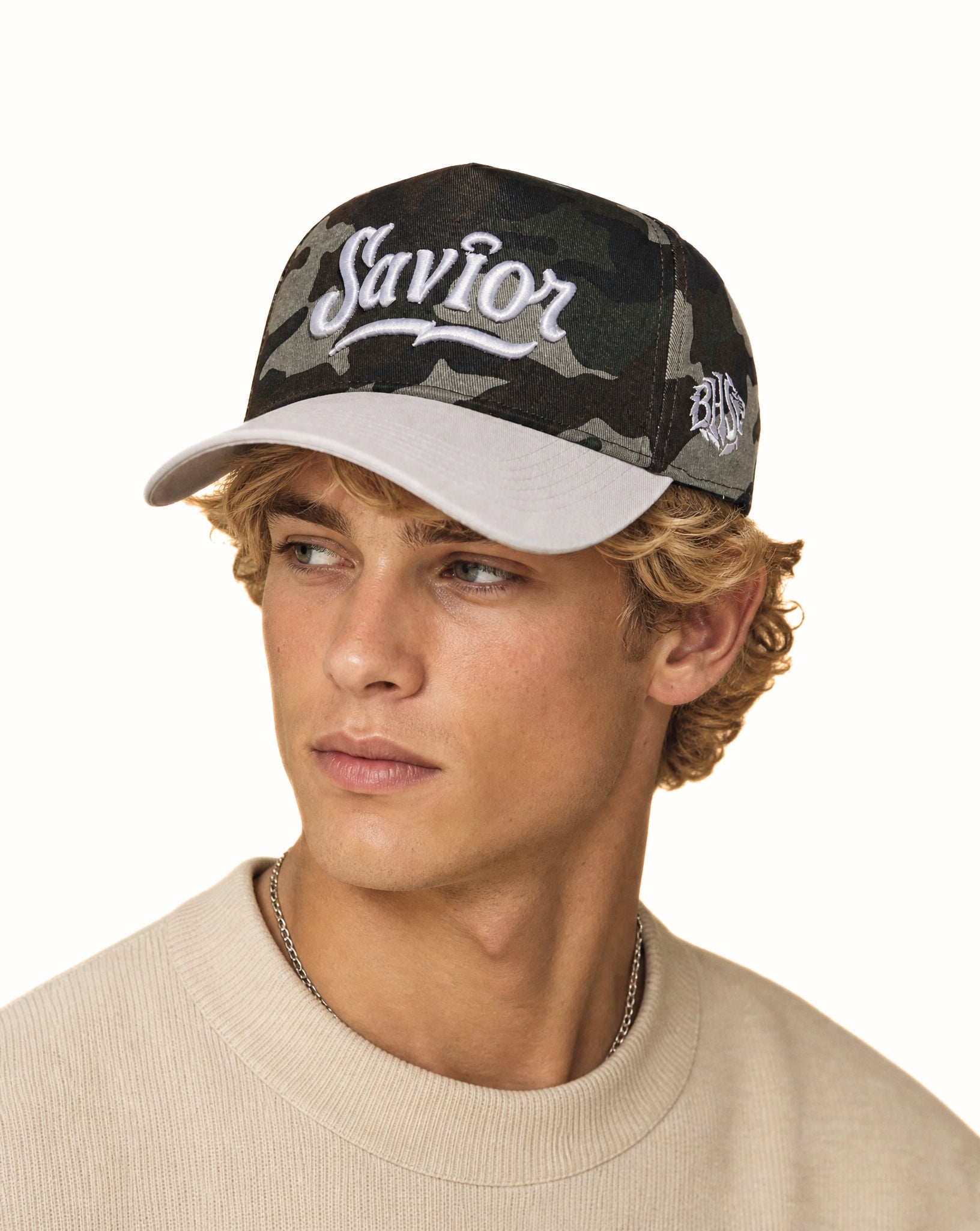 BHS Savior Camo Luke 2:11 Snapback Hat