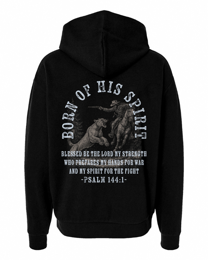 Psalm 144:1 Christian T-Shirt – Blessed Be the Lord - Born of his spirit Collection